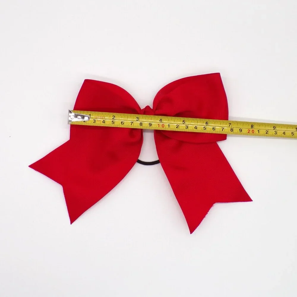 Cheer Hair Bow Lot Of 6 Girls Ribbon Bows Holiday Pageant Dance 7